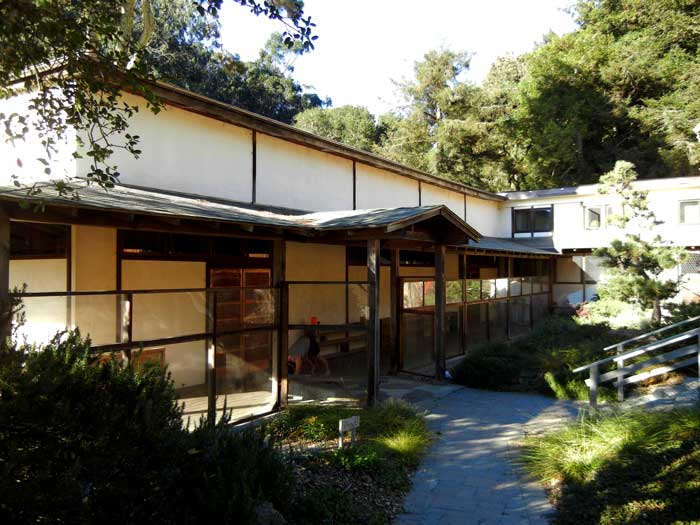 The Zendo, the main communal meditation center of Green Gulch Zen students
