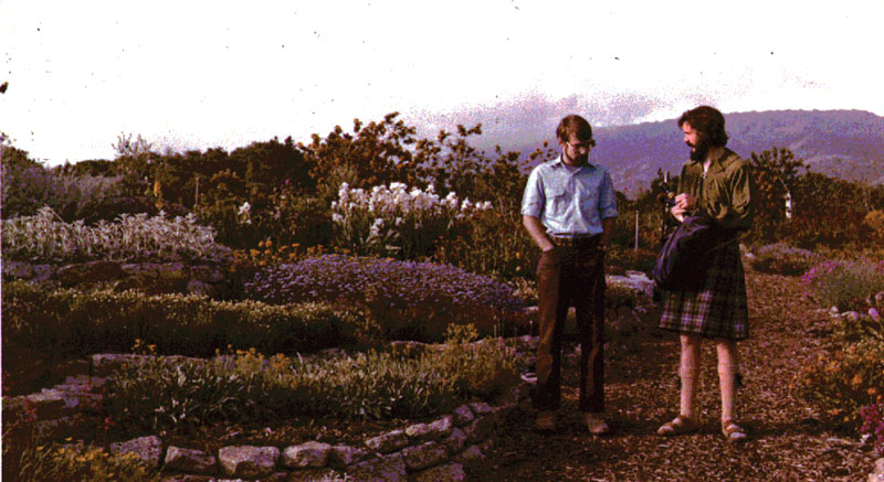 Saratoga Community Garden, flower boarders in the style of Alan Chadwick 5